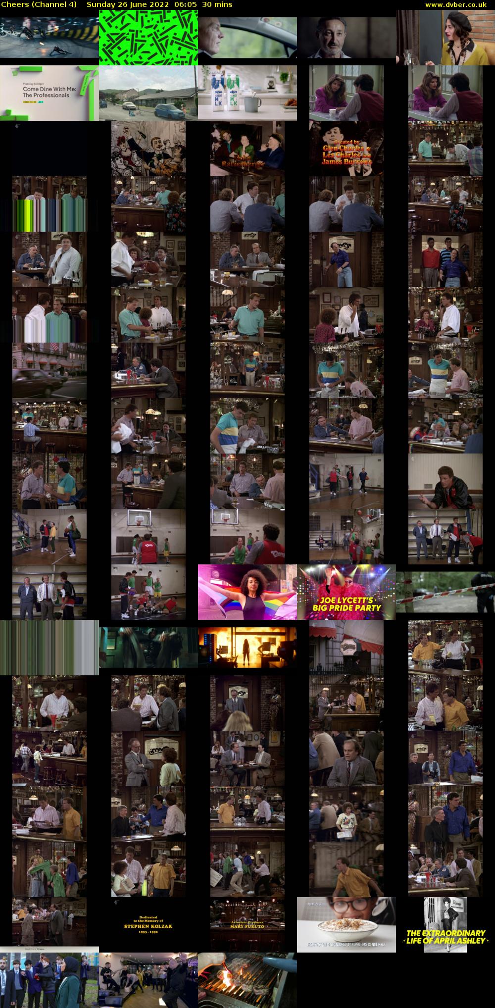 Cheers (Channel 4) Sunday 26 June 2022 06:05 - 06:35