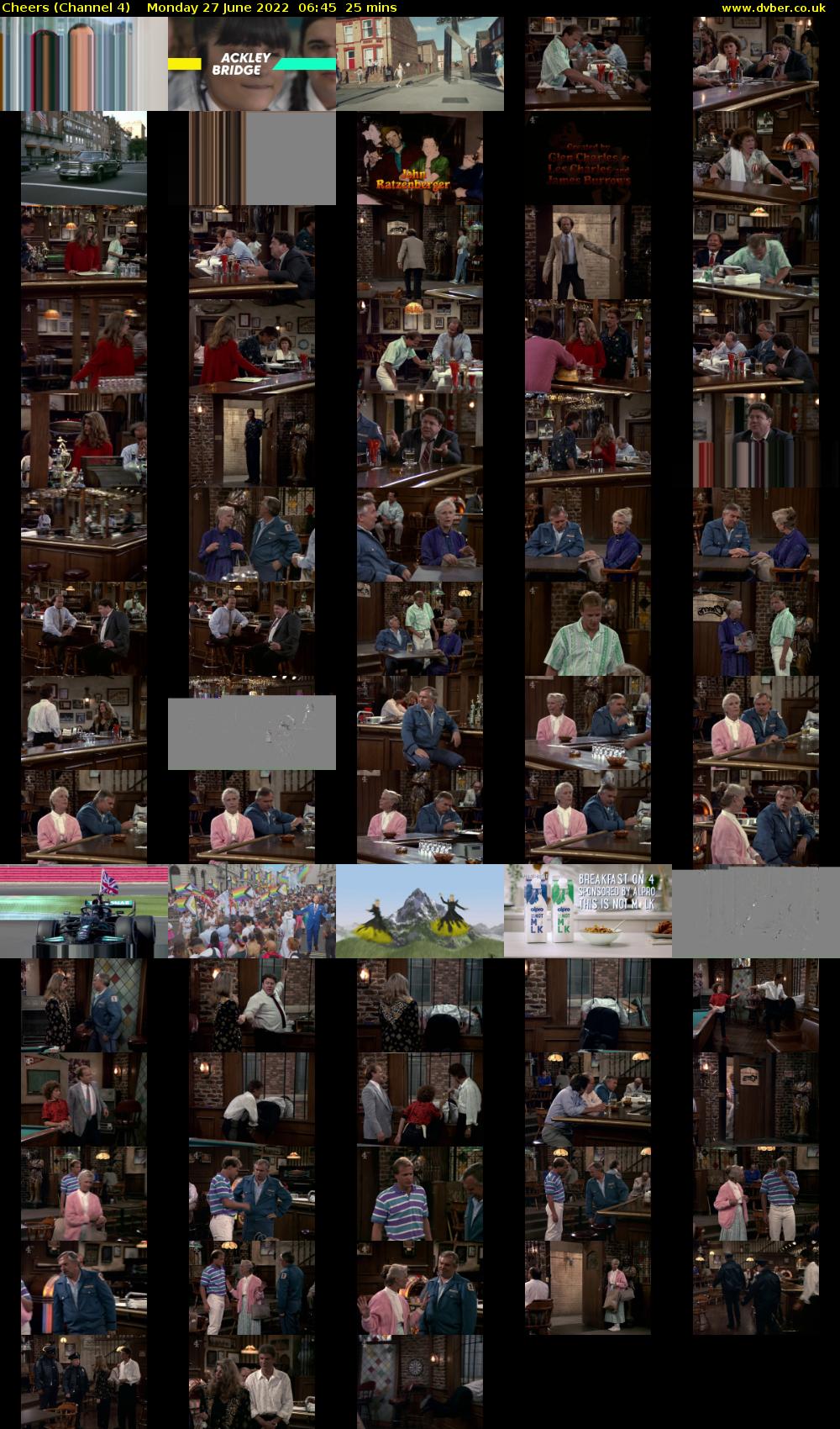Cheers (Channel 4) Monday 27 June 2022 06:45 - 07:10