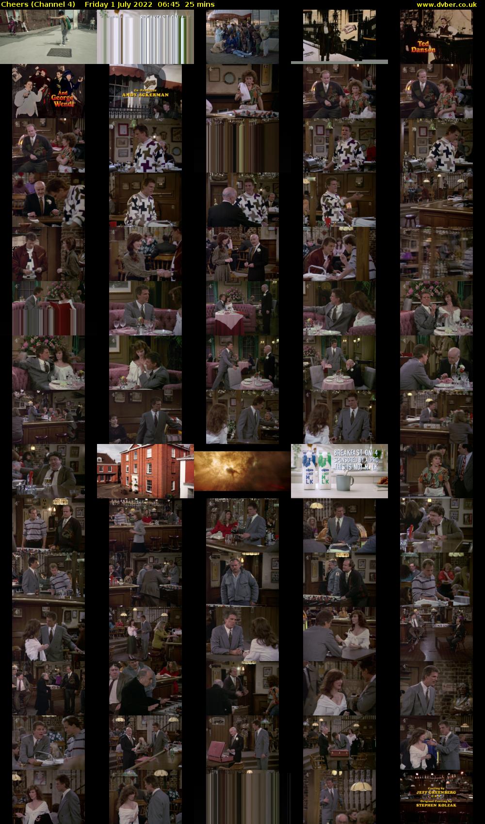 Cheers (Channel 4) Friday 1 July 2022 06:45 - 07:10