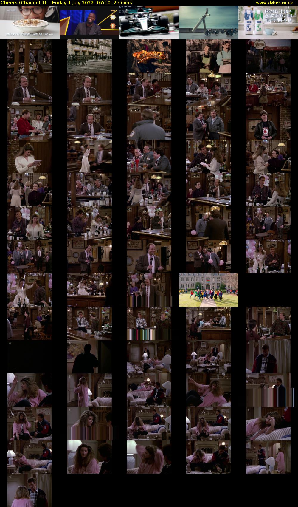 Cheers (Channel 4) Friday 1 July 2022 07:10 - 07:35