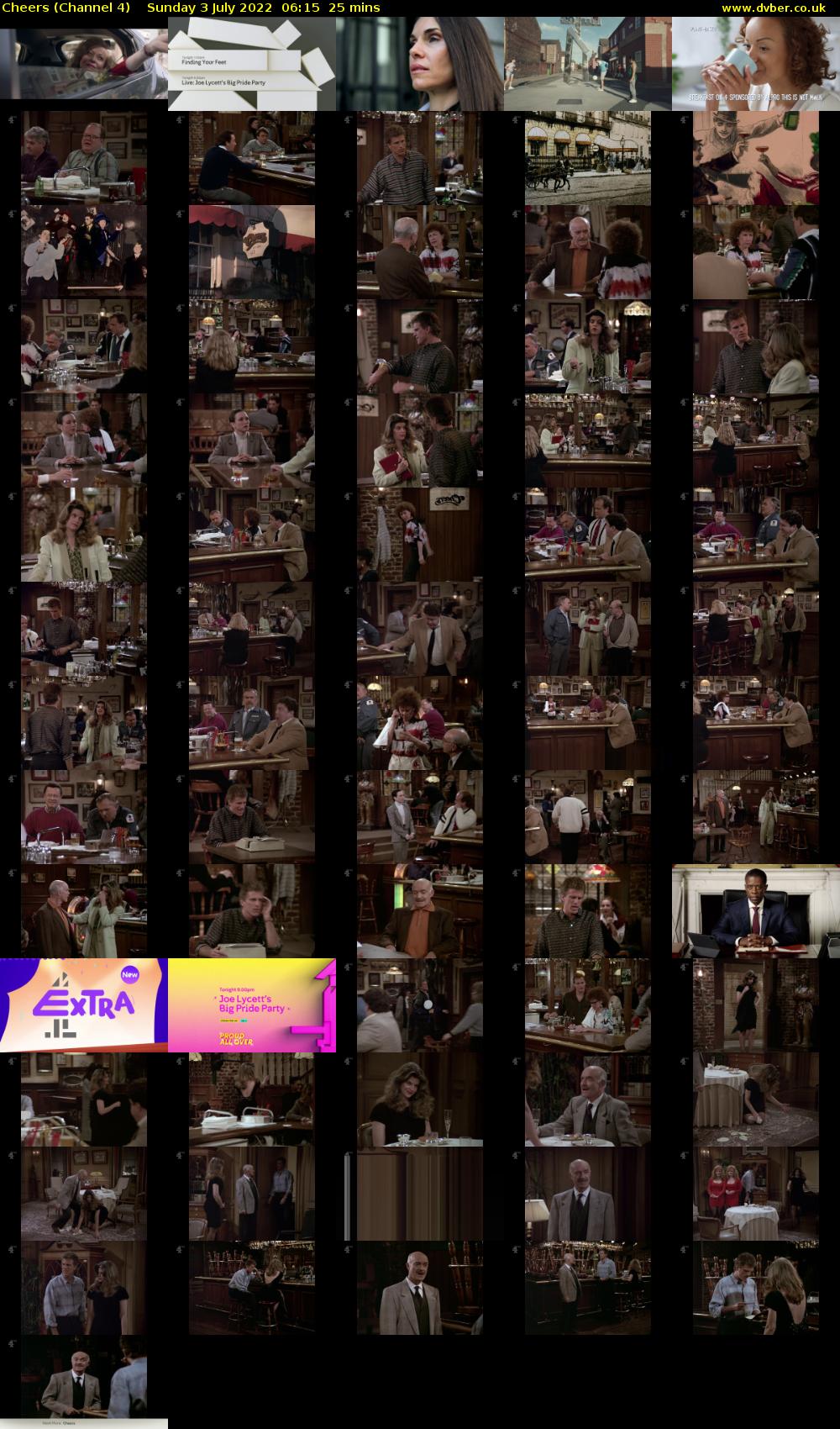 Cheers (Channel 4) Sunday 3 July 2022 06:15 - 06:40