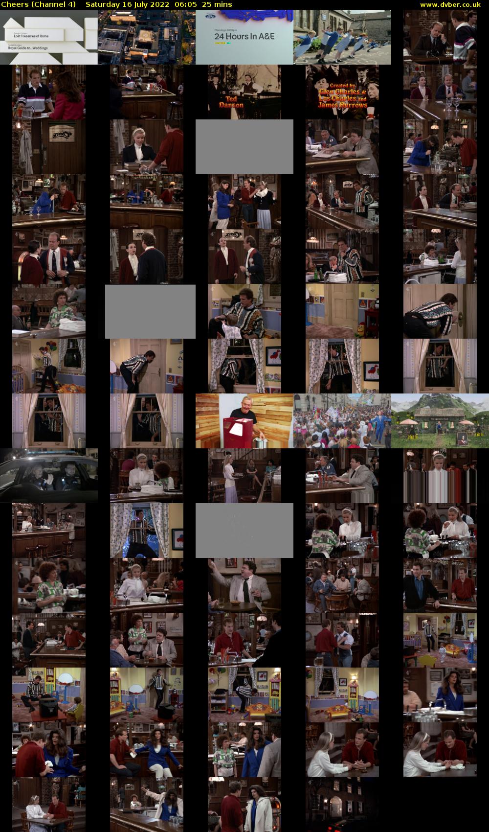 Cheers (Channel 4) Saturday 16 July 2022 06:05 - 06:30