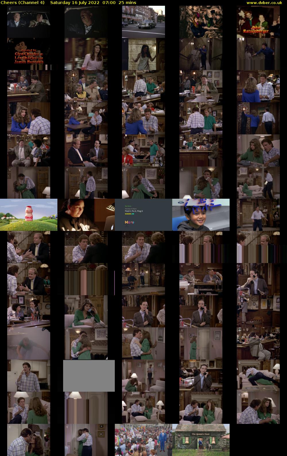 Cheers (Channel 4) Saturday 16 July 2022 07:00 - 07:25