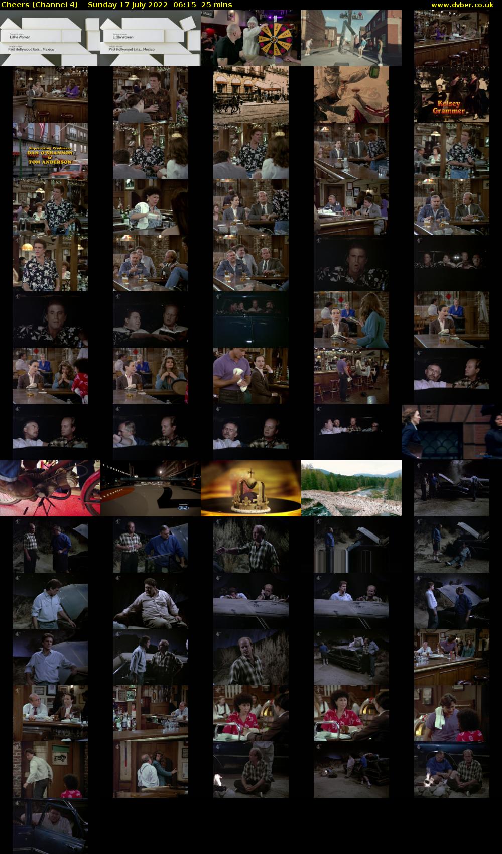 Cheers (Channel 4) Sunday 17 July 2022 06:15 - 06:40