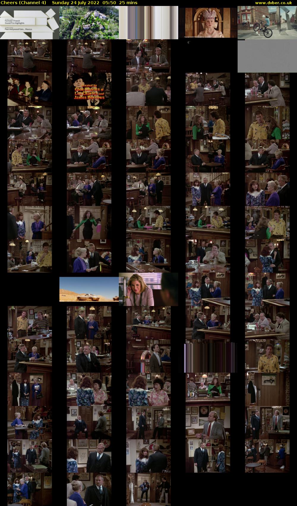 Cheers (Channel 4) Sunday 24 July 2022 05:50 - 06:15