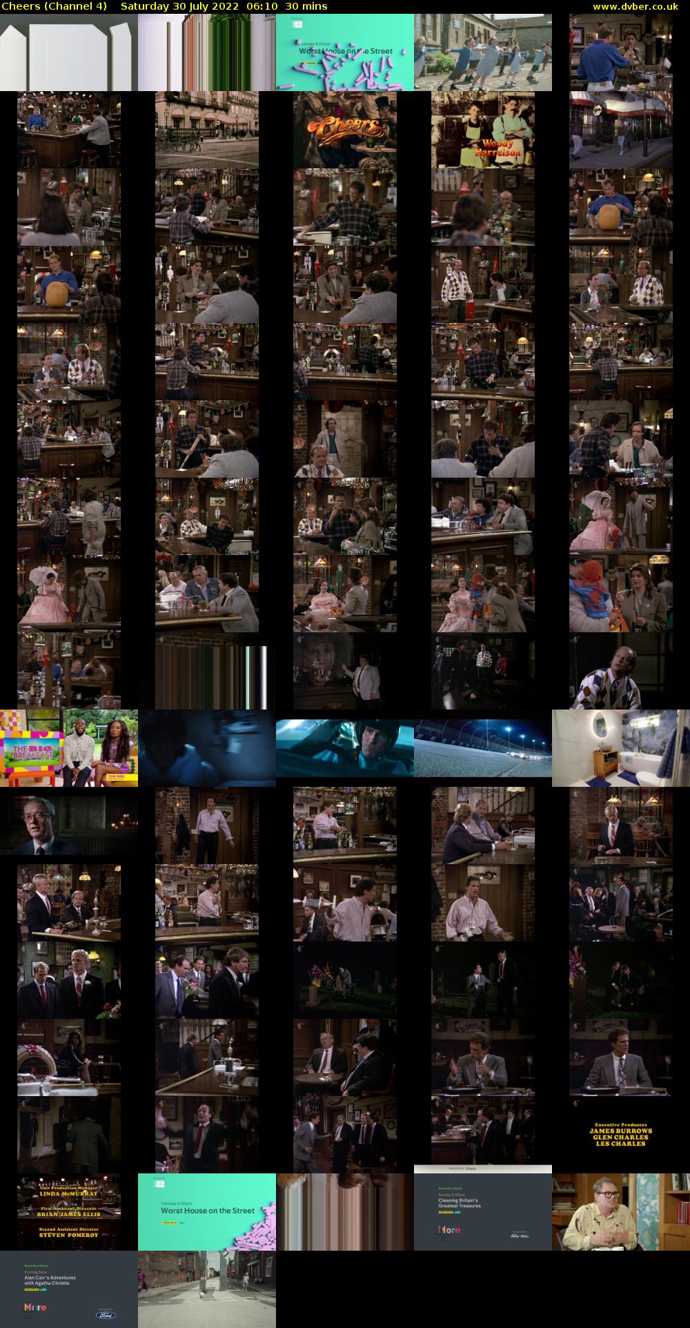 Cheers (Channel 4) Saturday 30 July 2022 06:10 - 06:40