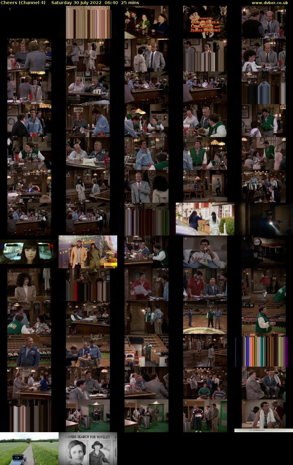 Cheers (Channel 4) Saturday 30 July 2022 06:40 - 07:05