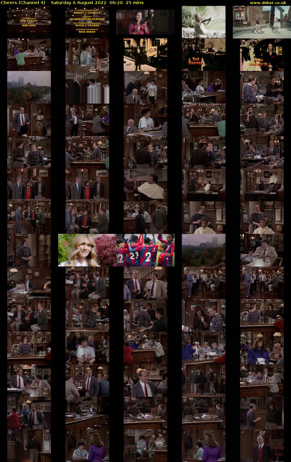 Cheers (Channel 4) Saturday 6 August 2022 06:20 - 06:45