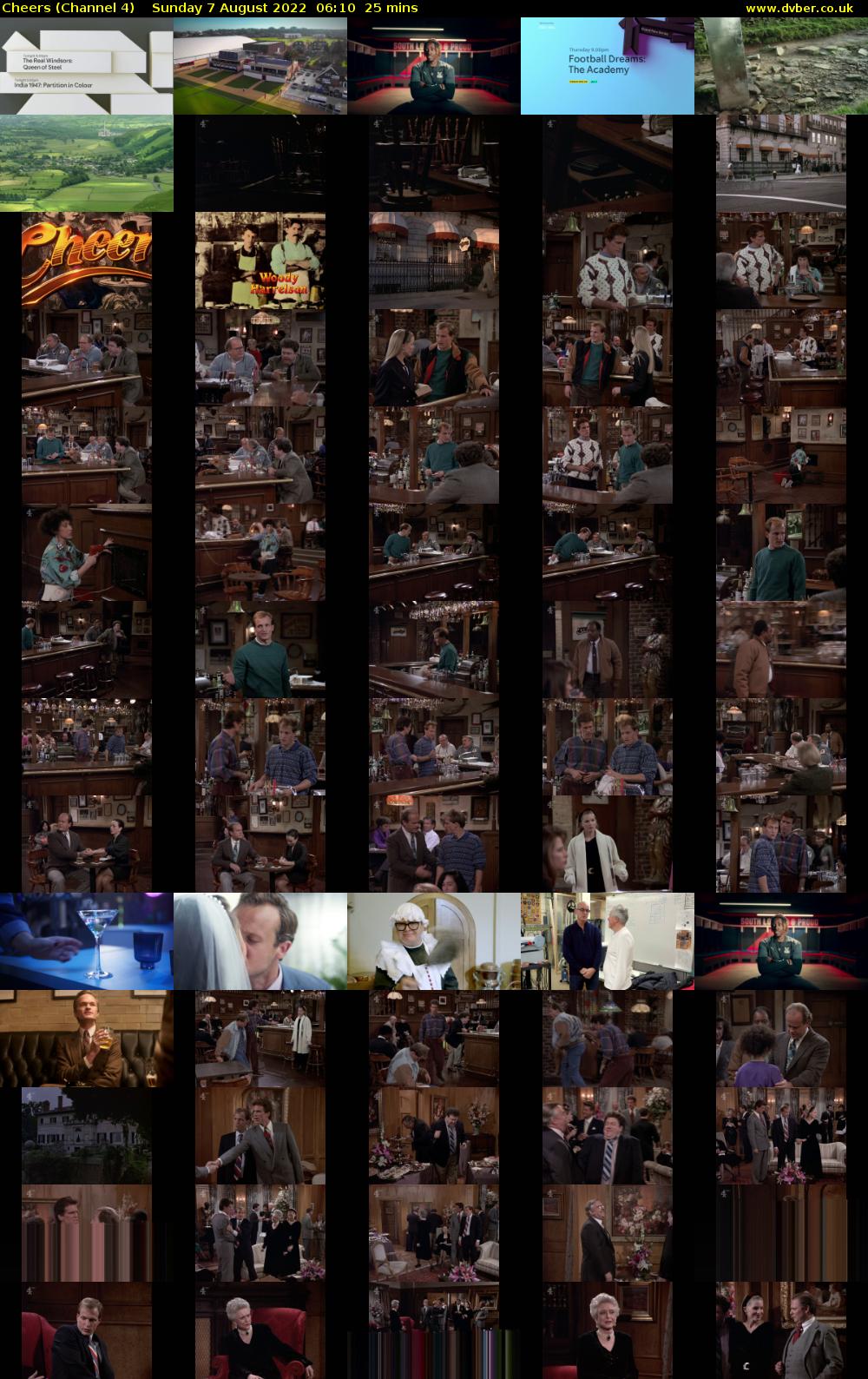 Cheers (Channel 4) Sunday 7 August 2022 06:10 - 06:35