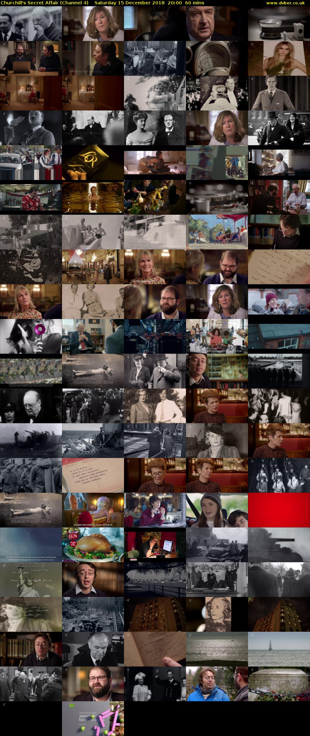 Churchill's Secret Affair (Channel 4) Saturday 15 December 2018 20:00 - 21:00