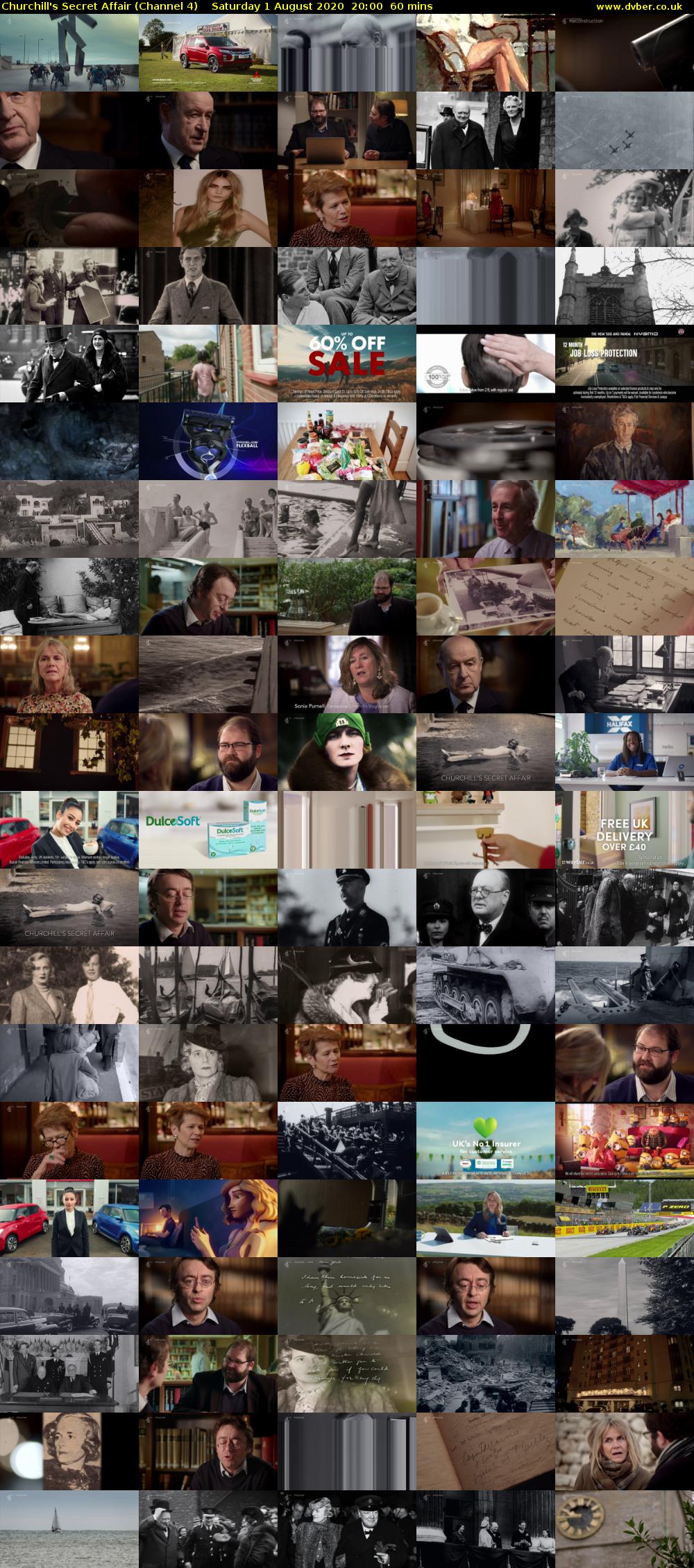 Churchill's Secret Affair (Channel 4) Saturday 1 August 2020 20:00 - 21:00