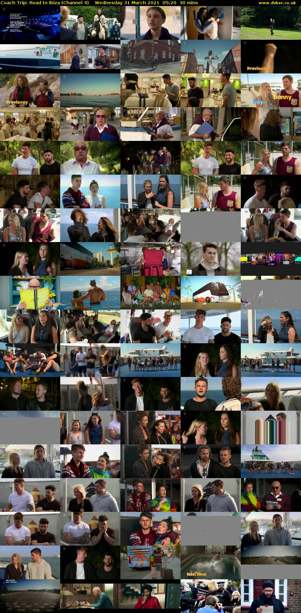 Coach Trip: Road to Ibiza (Channel 4) Wednesday 31 March 2021 05:20 - 05:50