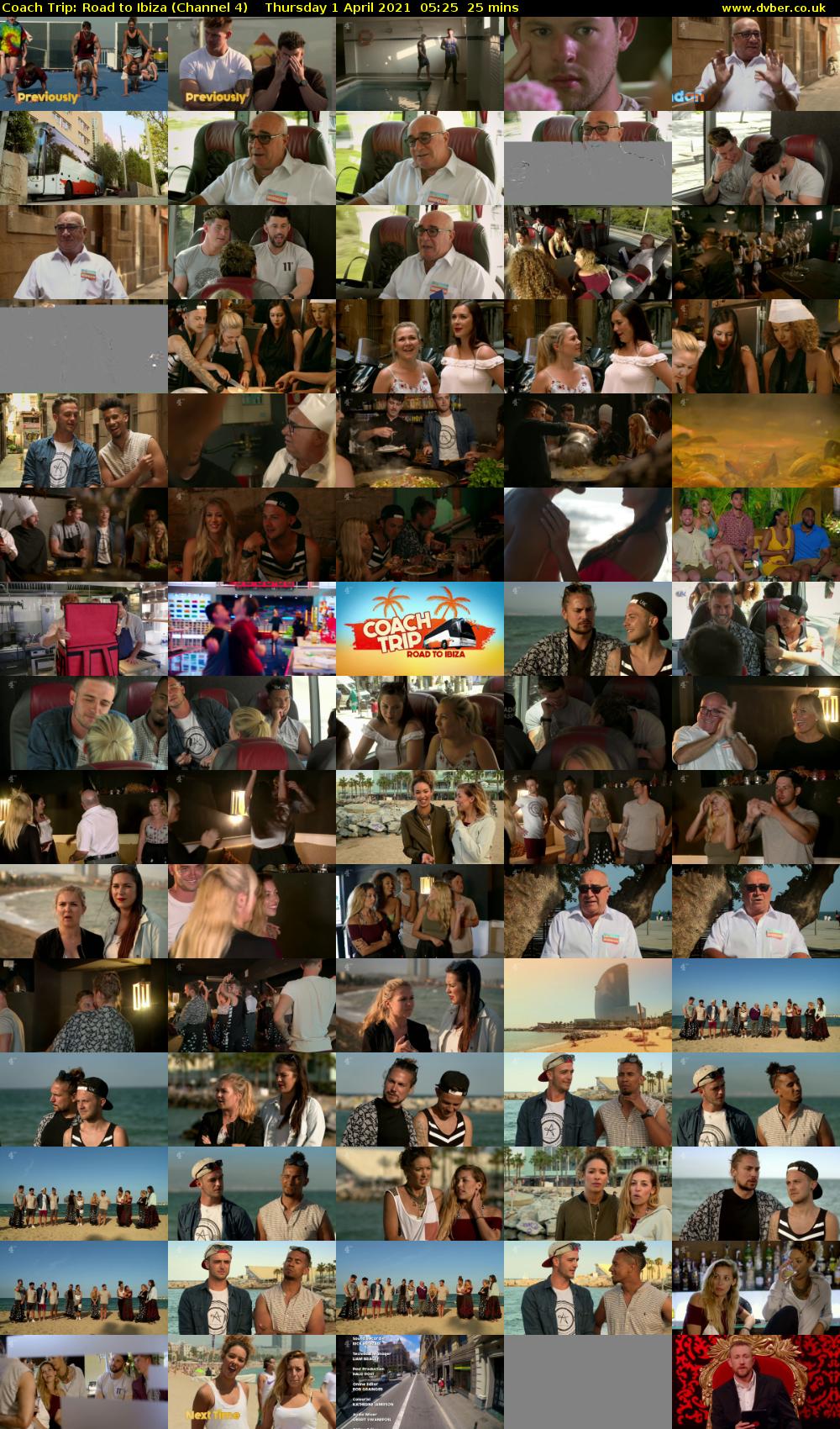 Coach Trip: Road to Ibiza (Channel 4) Thursday 1 April 2021 05:25 - 05:50