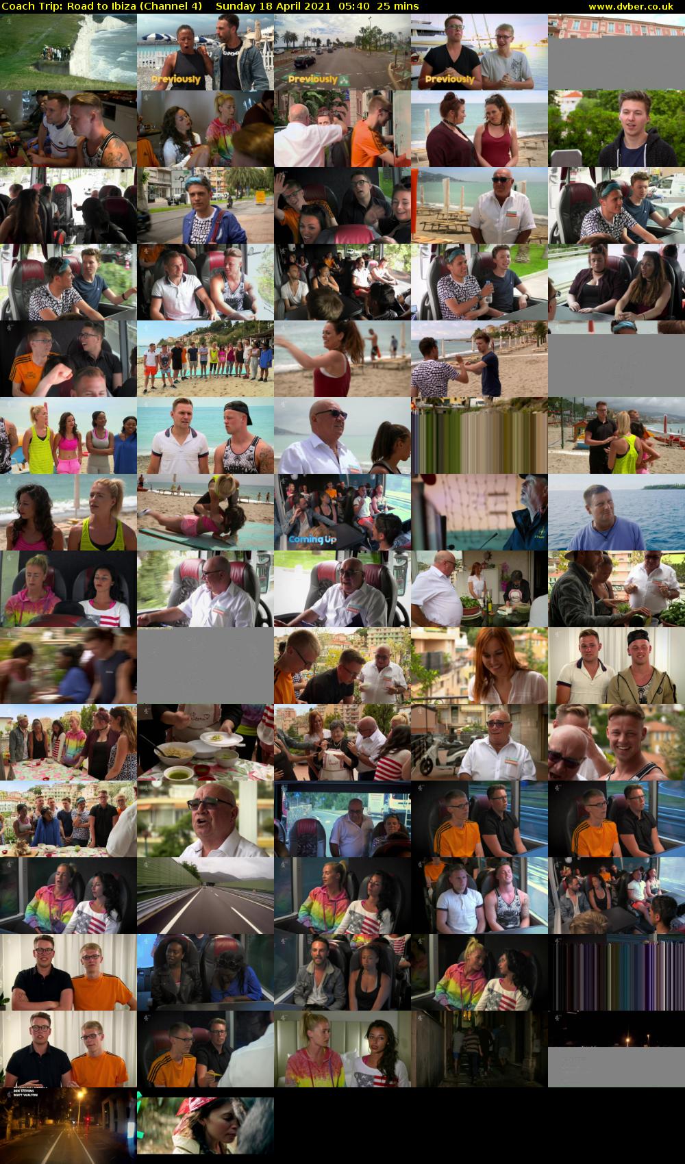 Coach Trip: Road to Ibiza (Channel 4) Sunday 18 April 2021 05:40 - 06:05