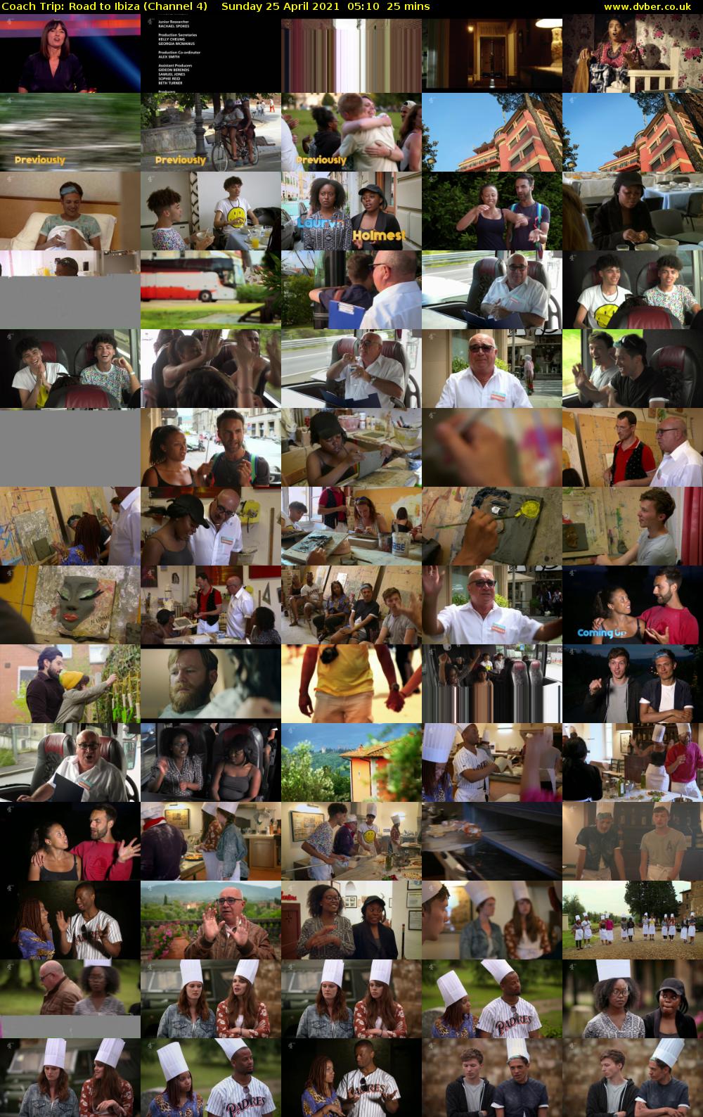 Coach Trip: Road to Ibiza (Channel 4) Sunday 25 April 2021 05:10 - 05:35