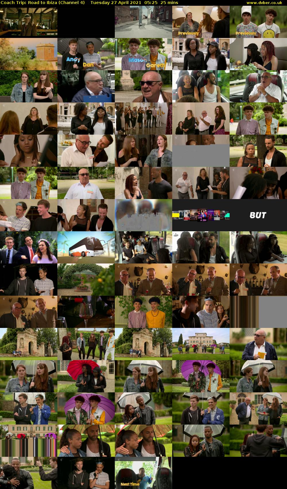 Coach Trip: Road to Ibiza (Channel 4) Tuesday 27 April 2021 05:25 - 05:50