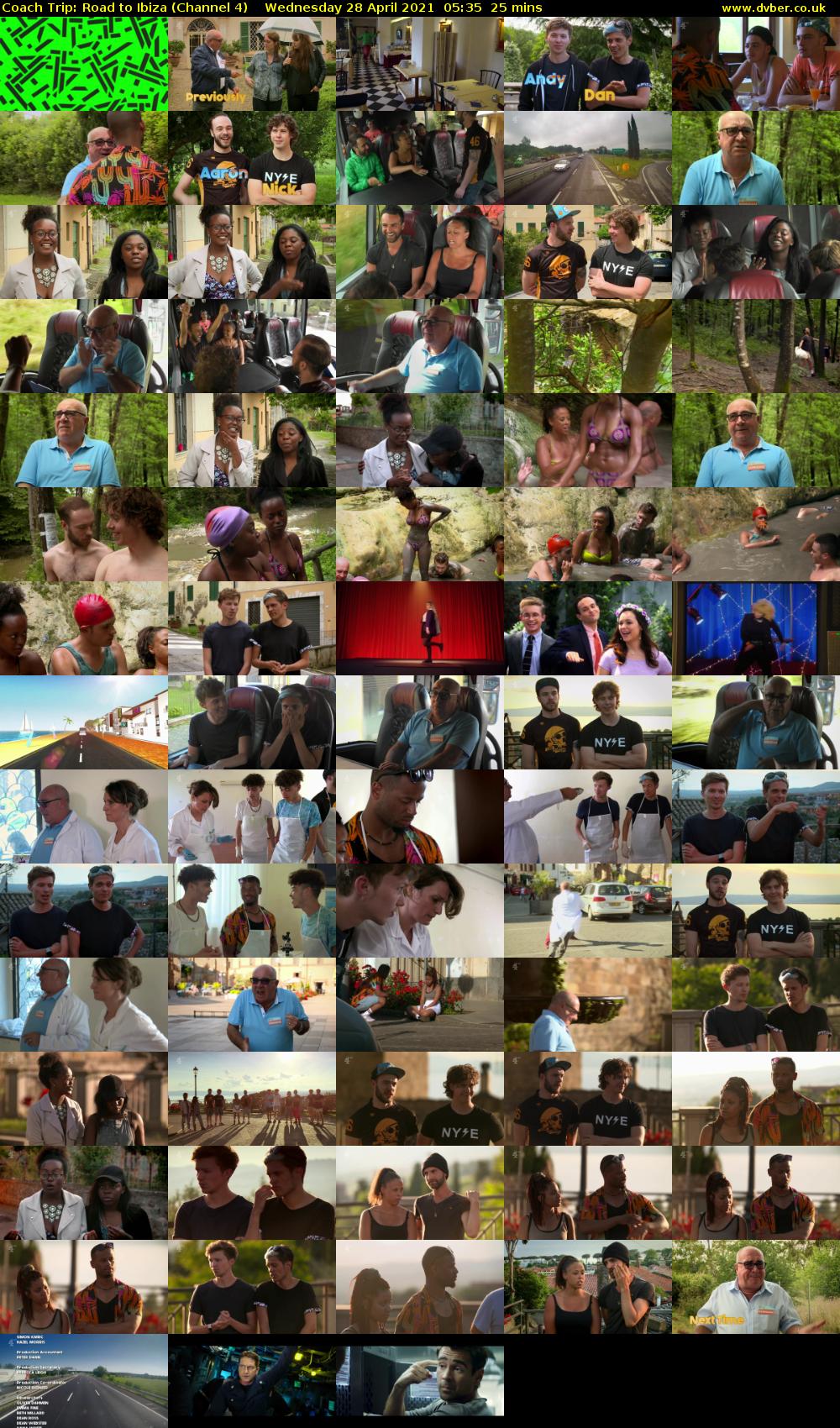 Coach Trip: Road to Ibiza (Channel 4) Wednesday 28 April 2021 05:35 - 06:00