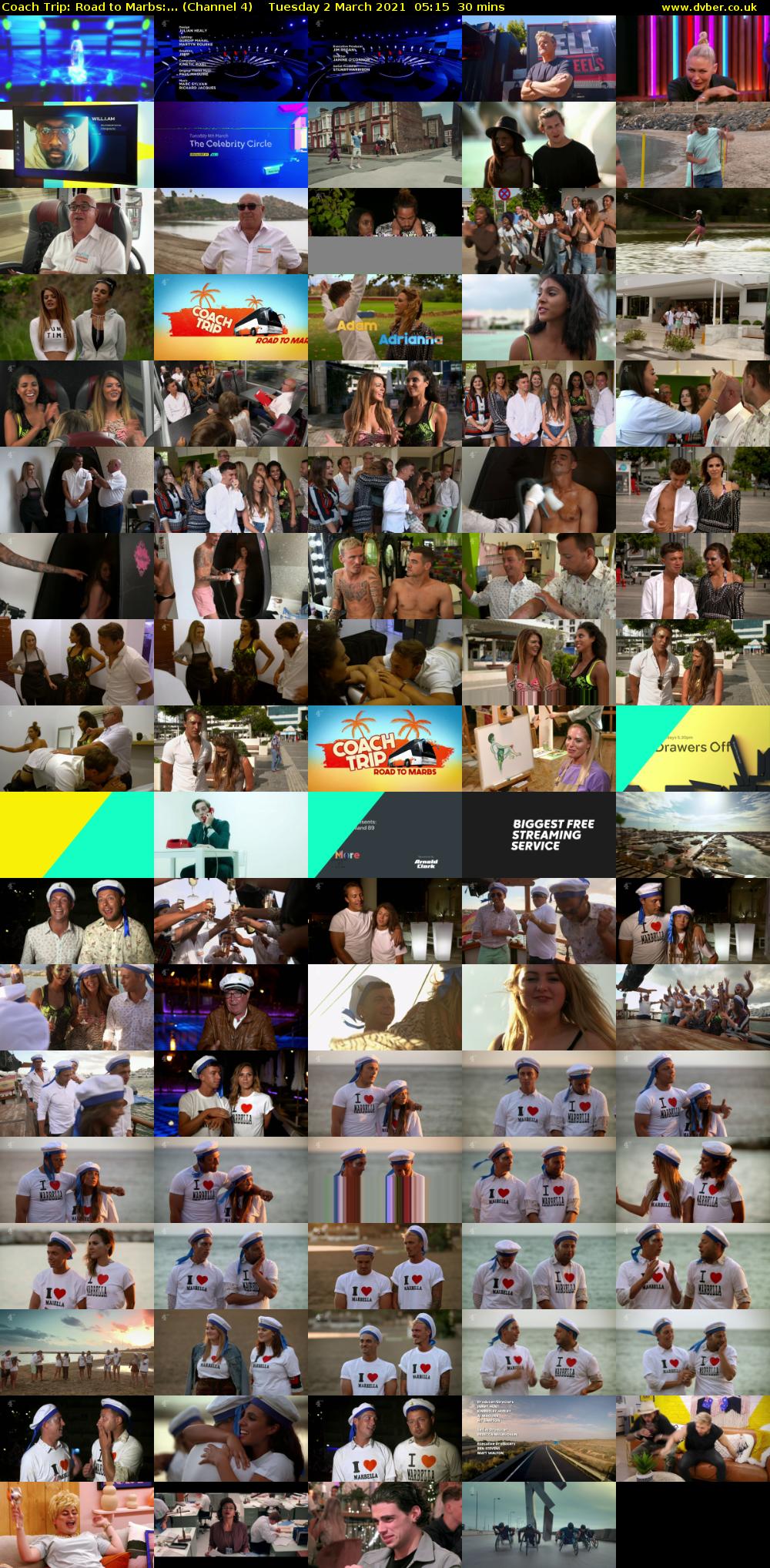 Coach Trip: Road to Marbs:... (Channel 4) Tuesday 2 March 2021 05:15 - 05:45