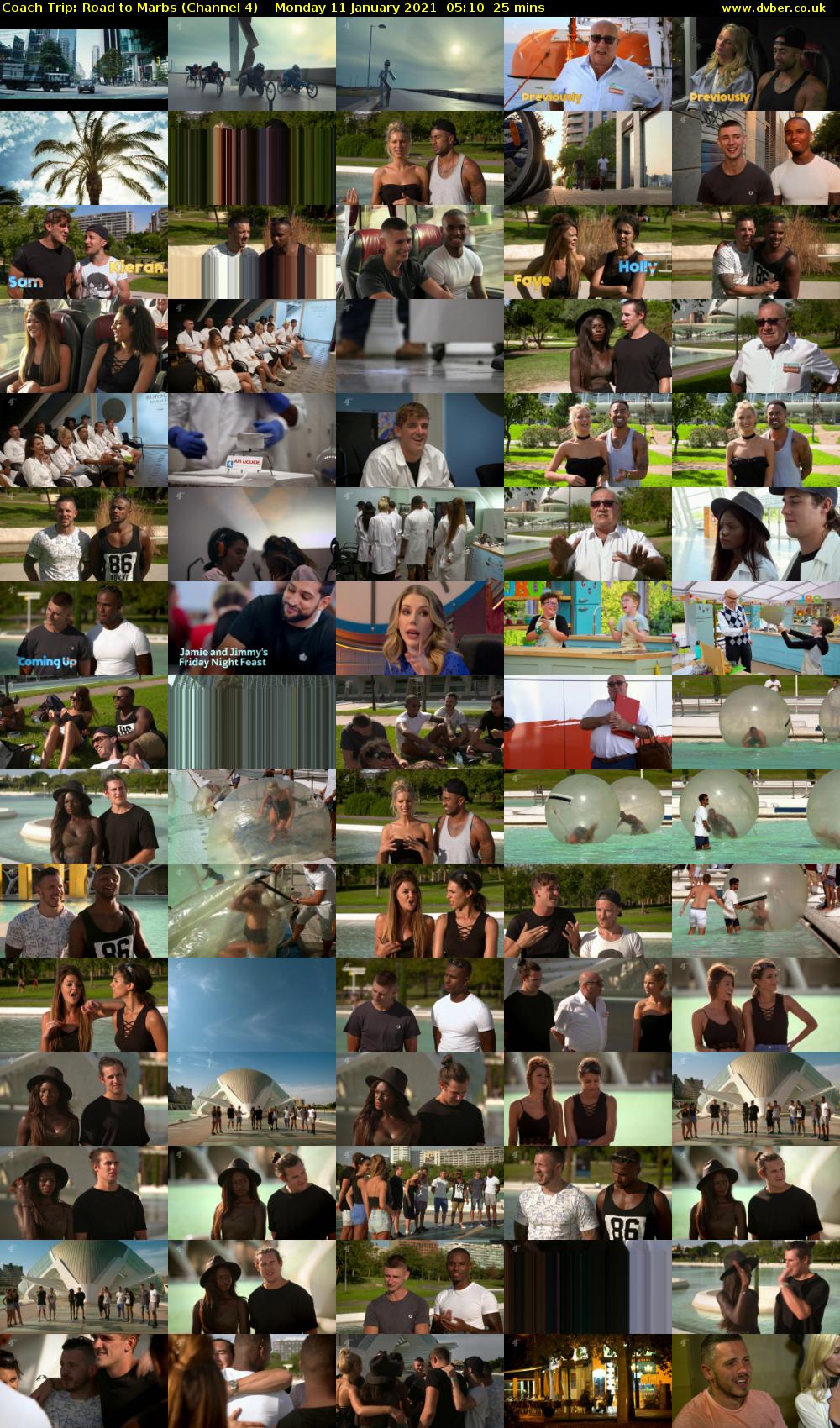Coach Trip: Road to Marbs (Channel 4) Monday 11 January 2021 05:10 - 05:35