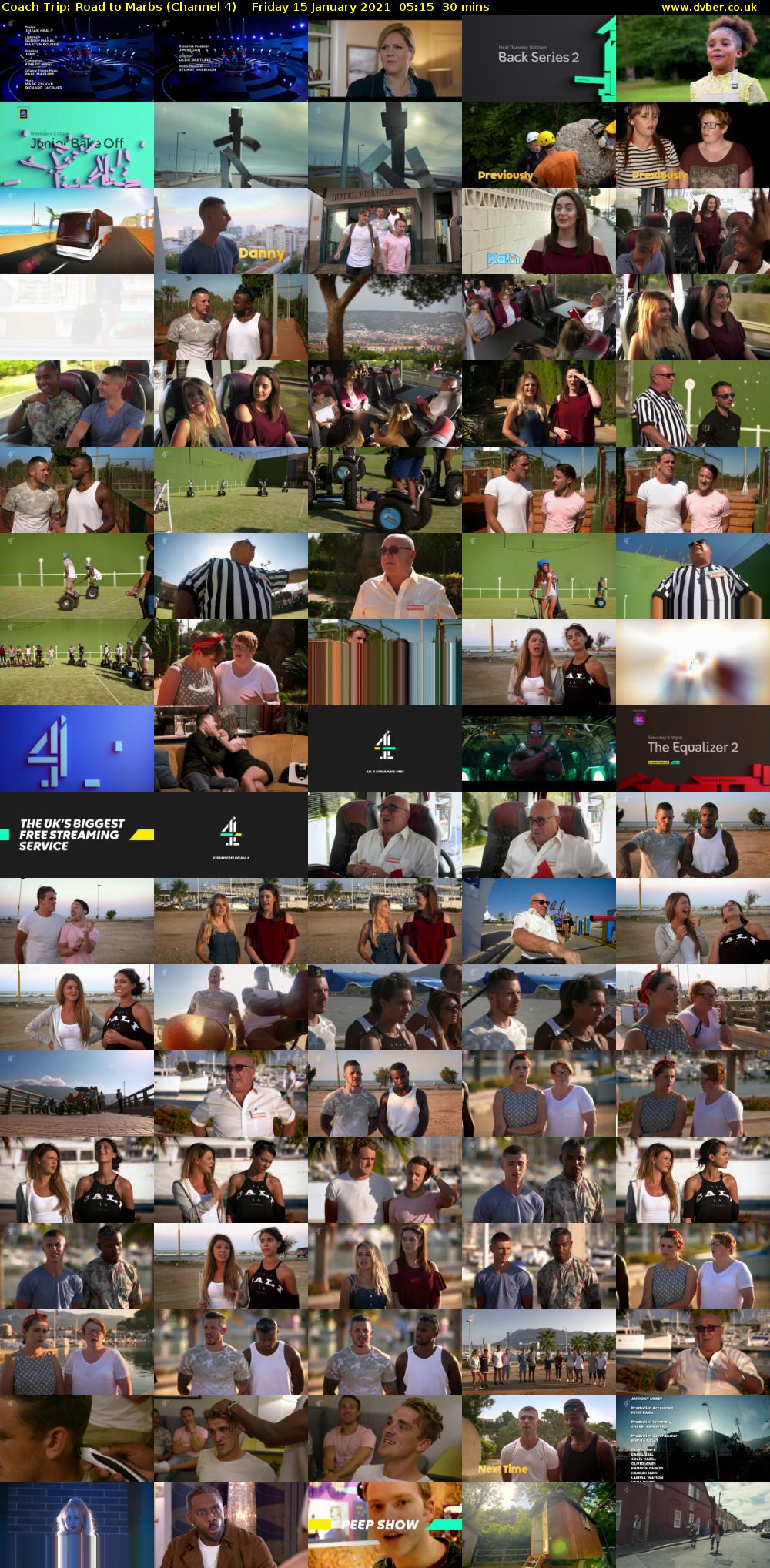 Coach Trip: Road to Marbs (Channel 4) Friday 15 January 2021 05:15 - 05:45