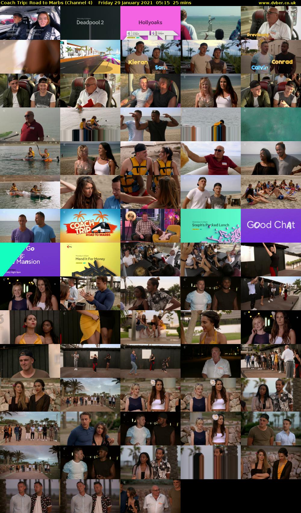 Coach Trip: Road to Marbs (Channel 4) Friday 29 January 2021 05:15 - 05:40