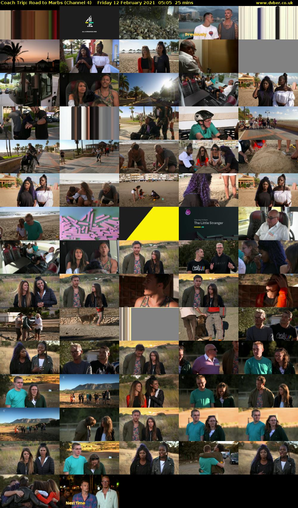 Coach Trip: Road to Marbs (Channel 4) Friday 12 February 2021 05:05 - 05:30