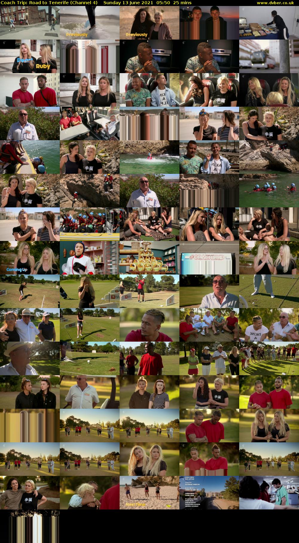 Coach Trip: Road to Tenerife (Channel 4) Sunday 13 June 2021 05:50 - 06:15