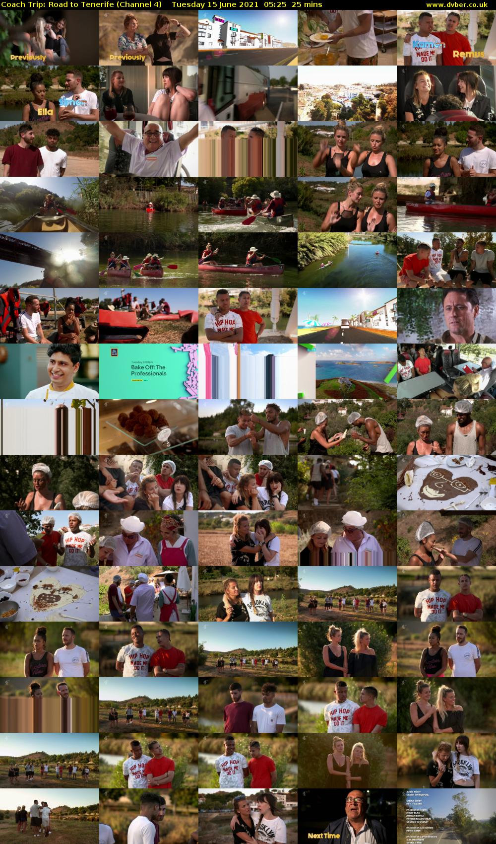 Coach Trip: Road to Tenerife (Channel 4) Tuesday 15 June 2021 05:25 - 05:50