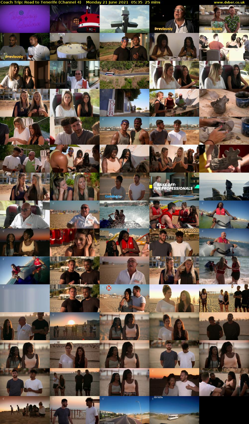 Coach Trip: Road to Tenerife (Channel 4) Monday 21 June 2021 05:35 - 06:00