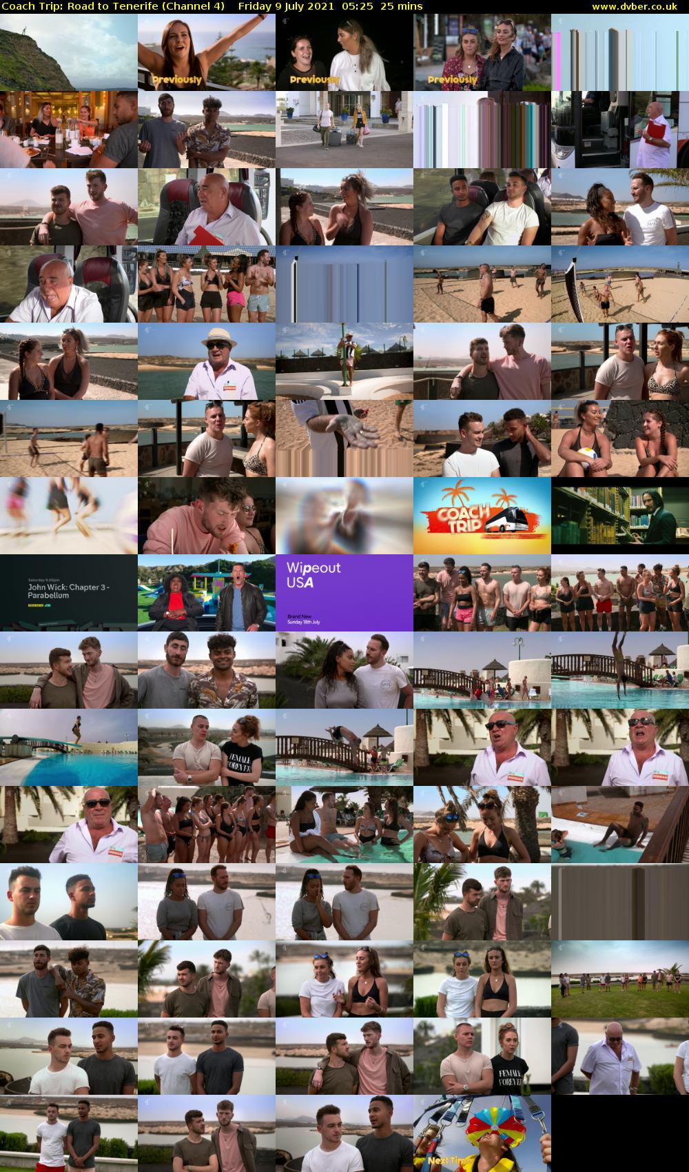 Coach Trip: Road to Tenerife (Channel 4) Friday 9 July 2021 05:25 - 05:50