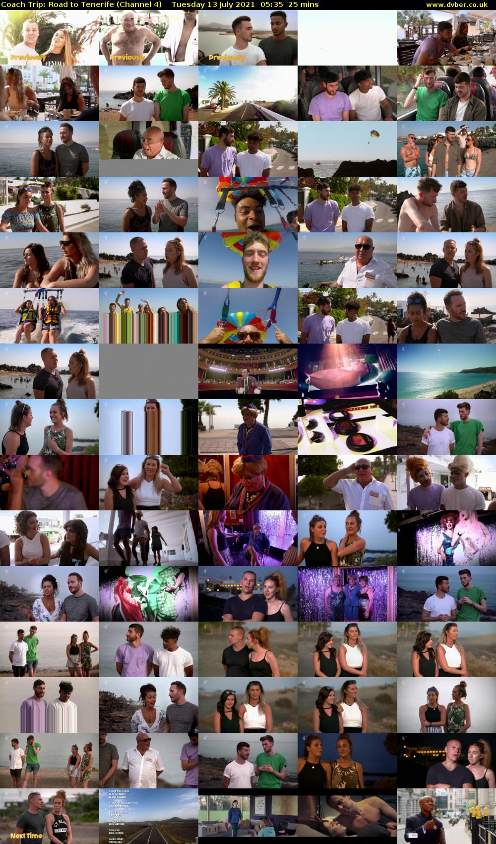 Coach Trip: Road to Tenerife (Channel 4) Tuesday 13 July 2021 05:35 - 06:00