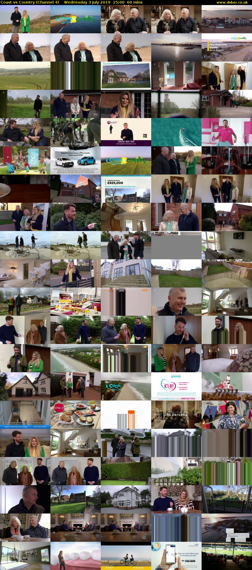 Coast vs Country (Channel 4) Wednesday 3 July 2019 15:00 - 16:00