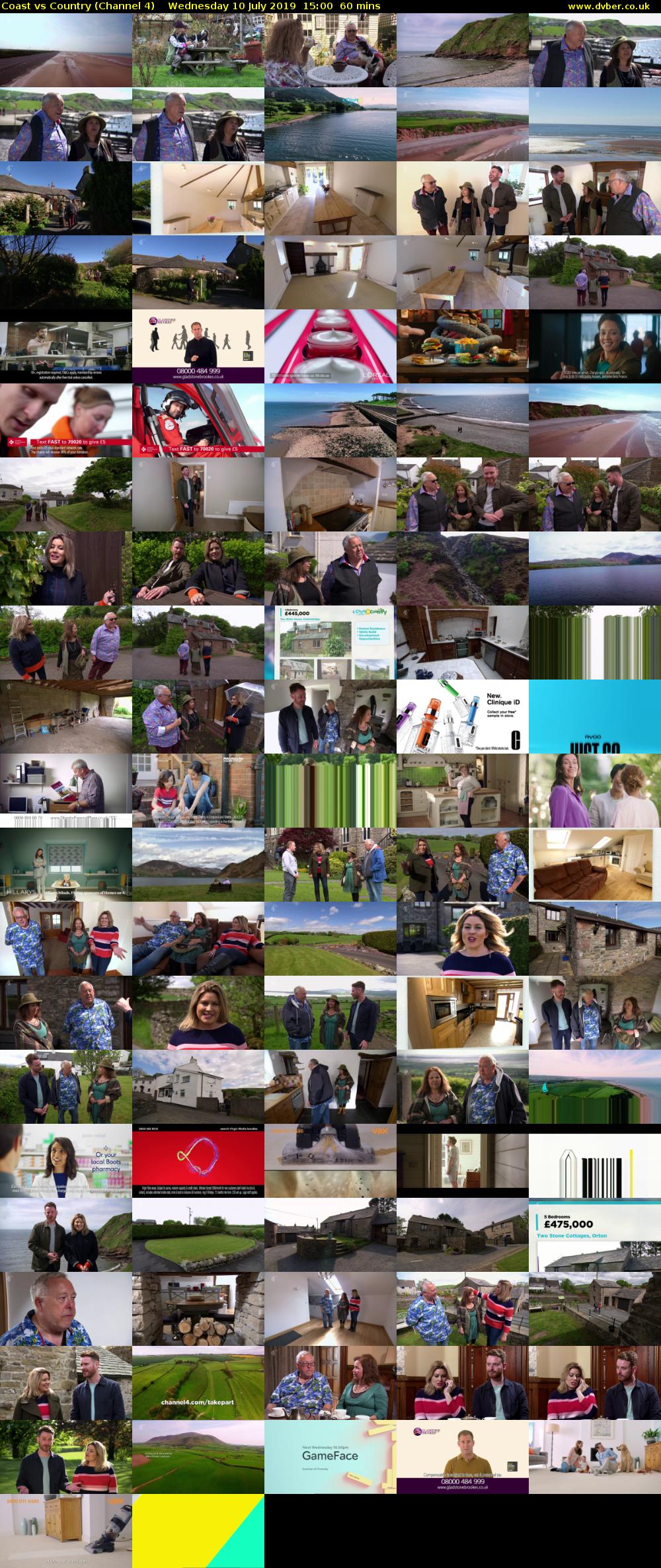 Coast vs Country (Channel 4) Wednesday 10 July 2019 15:00 - 16:00
