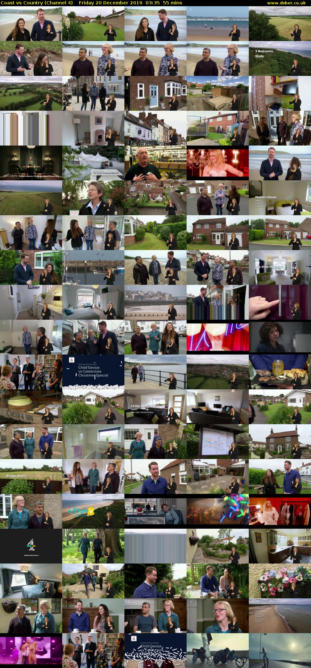 Coast vs Country (Channel 4) Friday 20 December 2019 03:35 - 04:30