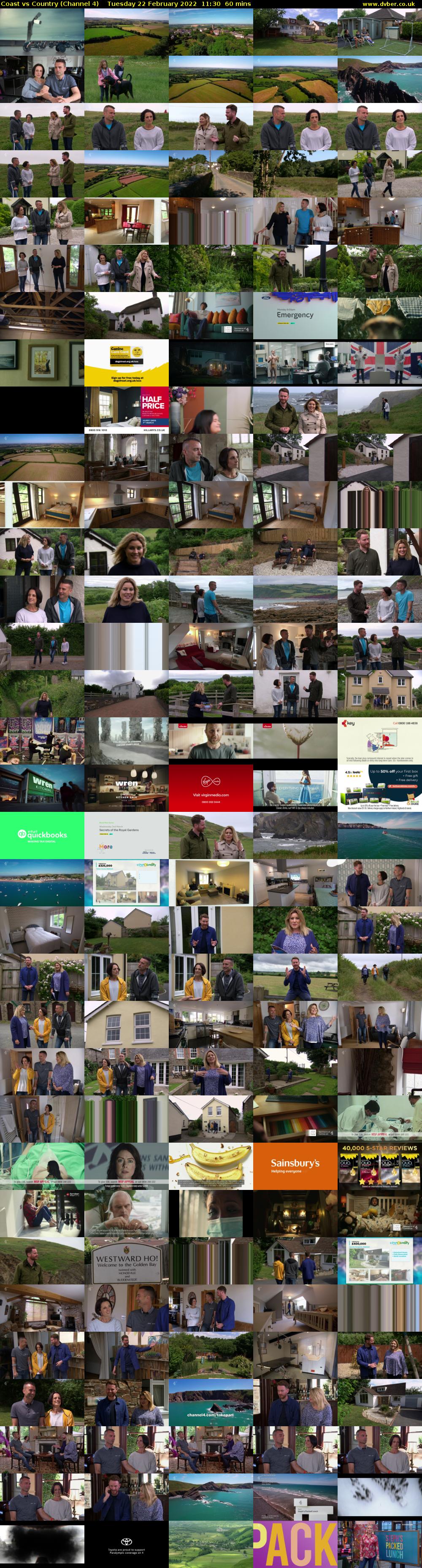 Coast vs Country (Channel 4) Tuesday 22 February 2022 11:30 - 12:30