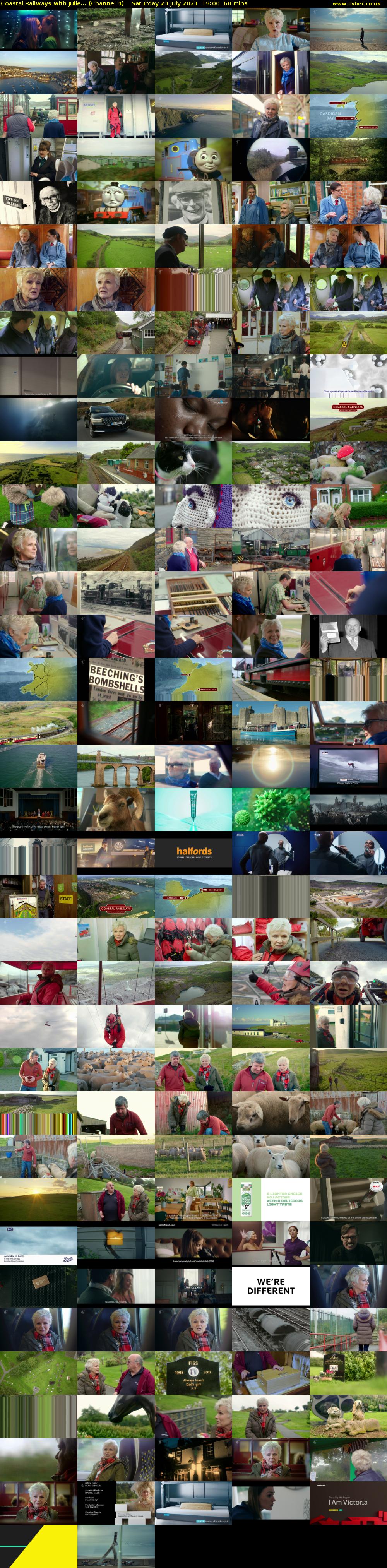 Coastal Railways with Julie... (Channel 4) Saturday 24 July 2021 19:00 - 20:00