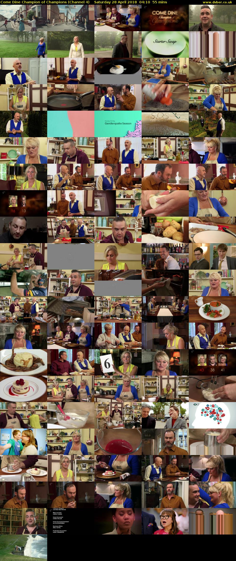 Come Dine Champion of Champions (Channel 4) Saturday 28 April 2018 04:10 - 05:05