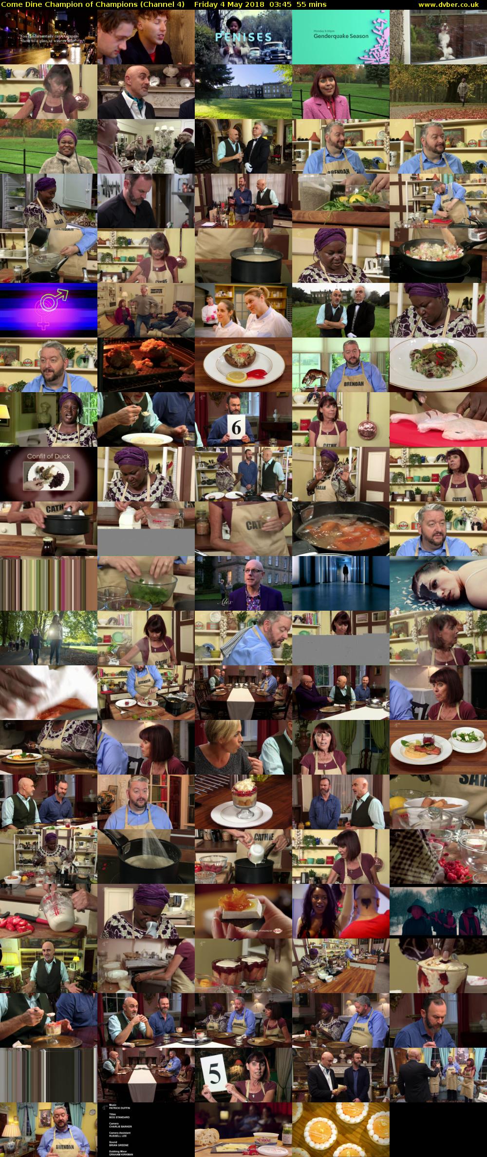 Come Dine Champion of Champions (Channel 4) Friday 4 May 2018 03:45 - 04:40