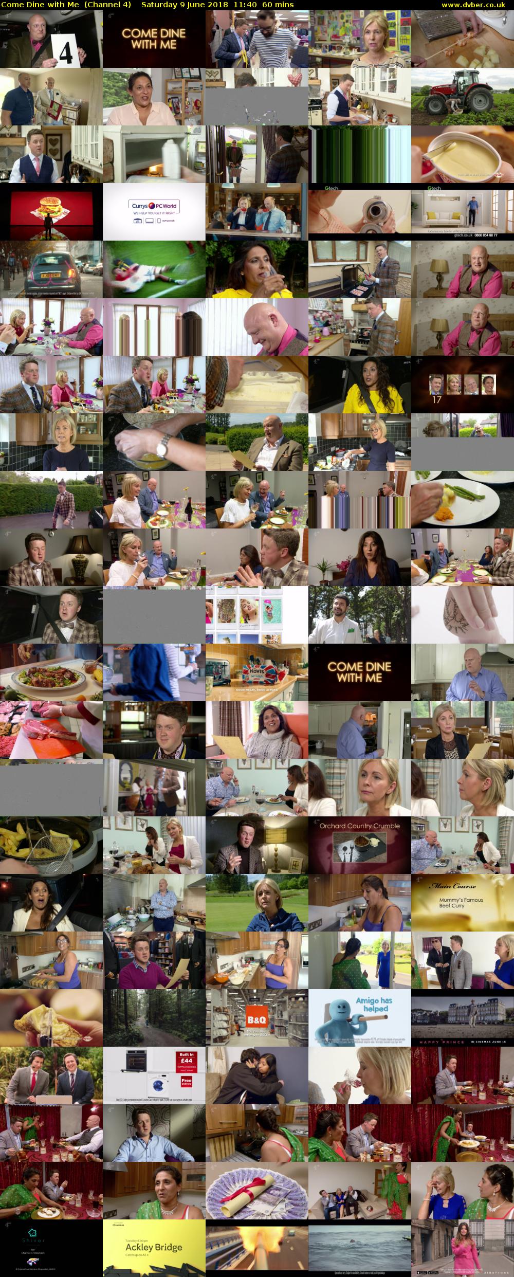 Come Dine with Me  (Channel 4) Saturday 9 June 2018 11:40 - 12:40