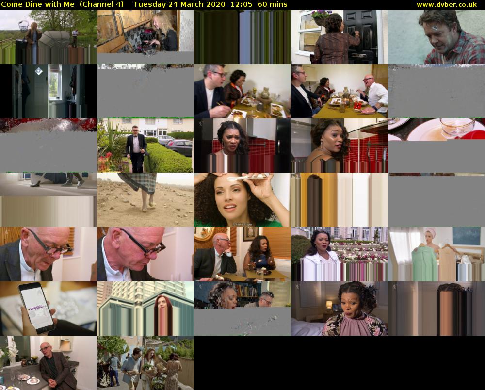 Come Dine with Me  (Channel 4) Tuesday 24 March 2020 12:05 - 13:05