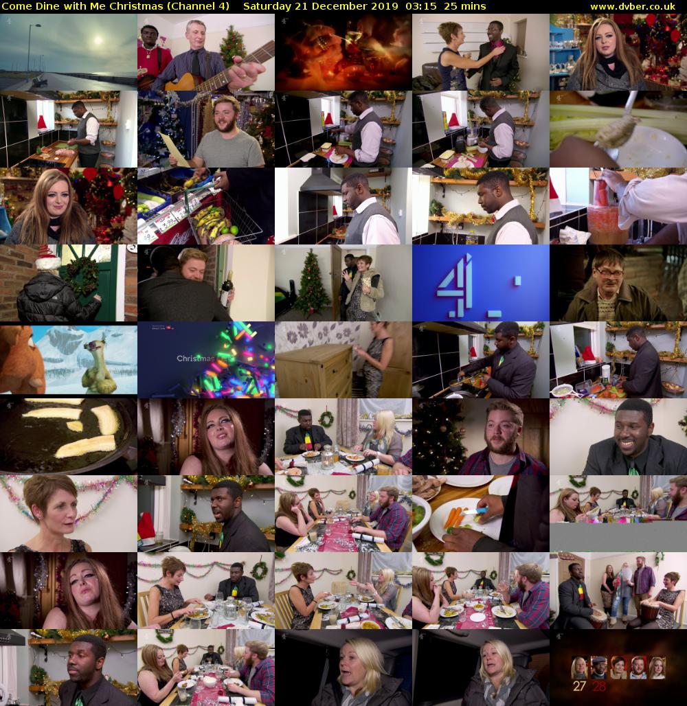 Come Dine with Me Christmas (Channel 4) Saturday 21 December 2019 03:15 - 03:40