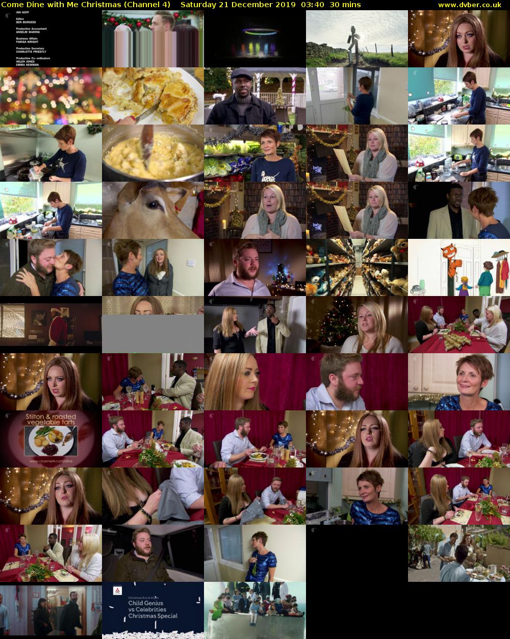 Come Dine with Me Christmas (Channel 4) Saturday 21 December 2019 03:40 - 04:10