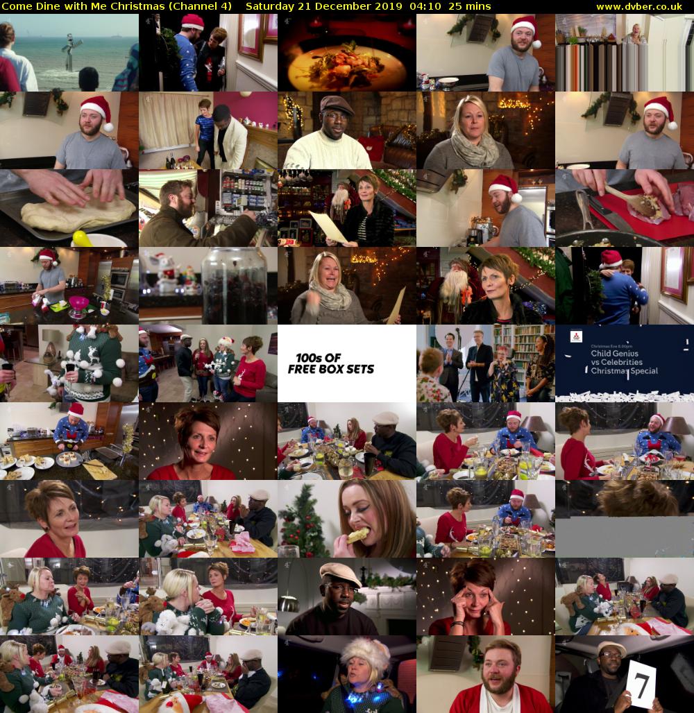 Come Dine with Me Christmas (Channel 4) Saturday 21 December 2019 04:10 - 04:35
