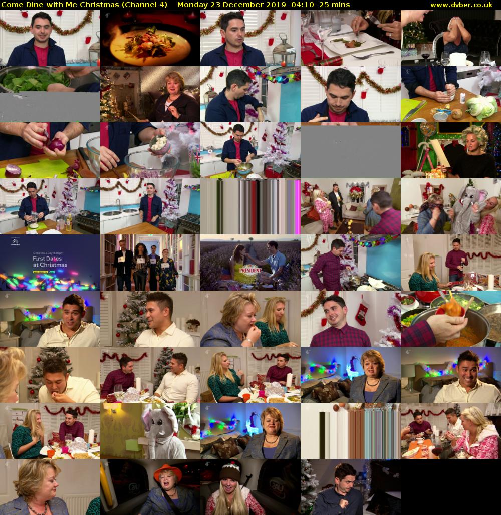 Come Dine with Me Christmas (Channel 4) Monday 23 December 2019 04:10 - 04:35