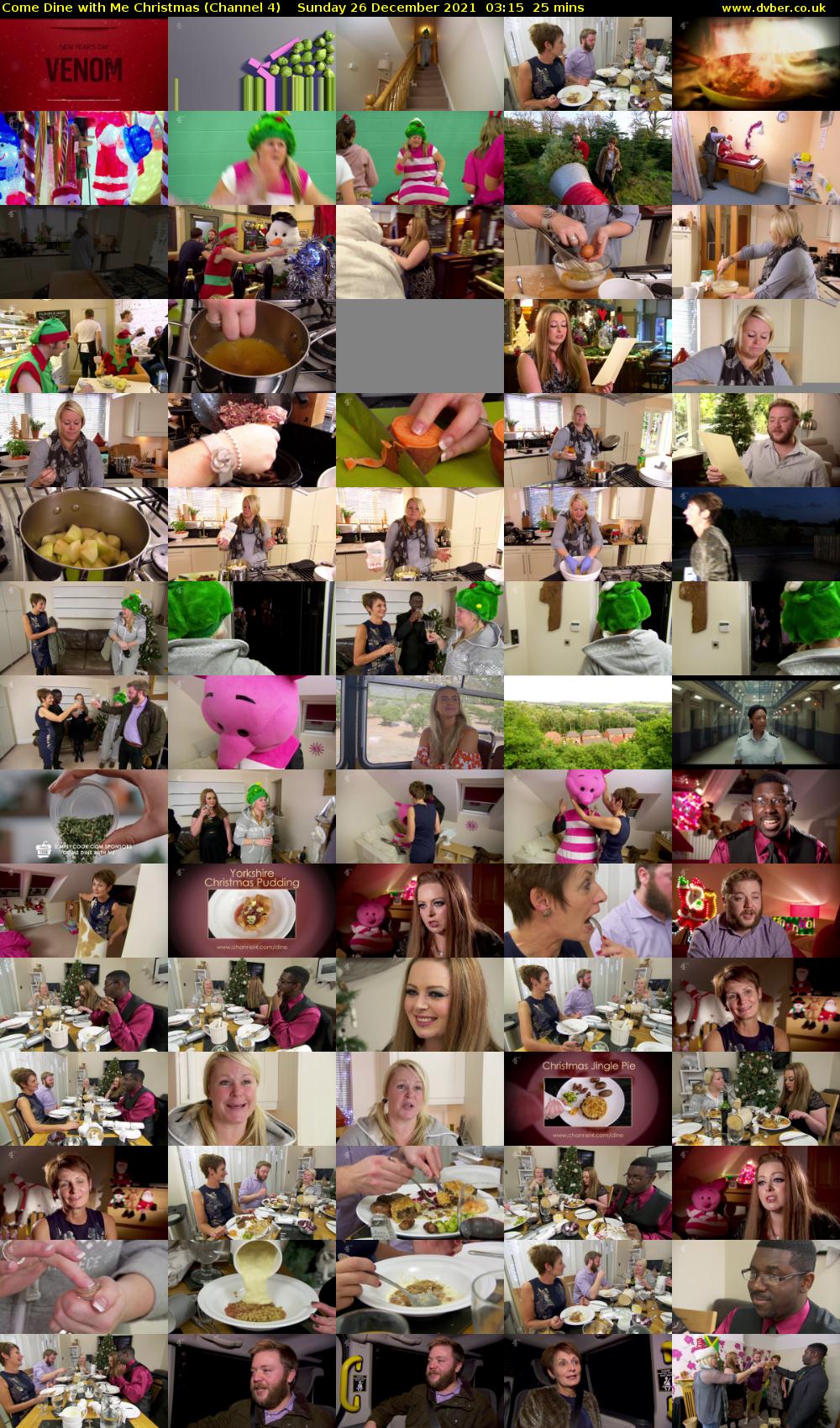 Come Dine with Me Christmas (Channel 4) Sunday 26 December 2021 03:15 - 03:40