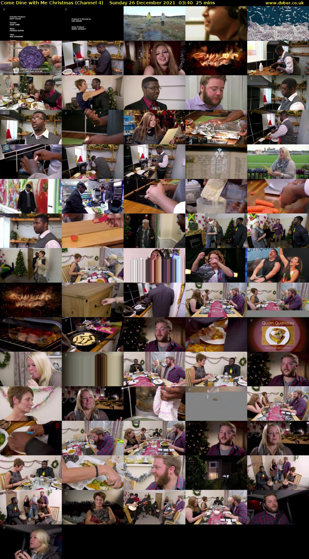 Come Dine with Me Christmas (Channel 4) Sunday 26 December 2021 03:40 - 04:05