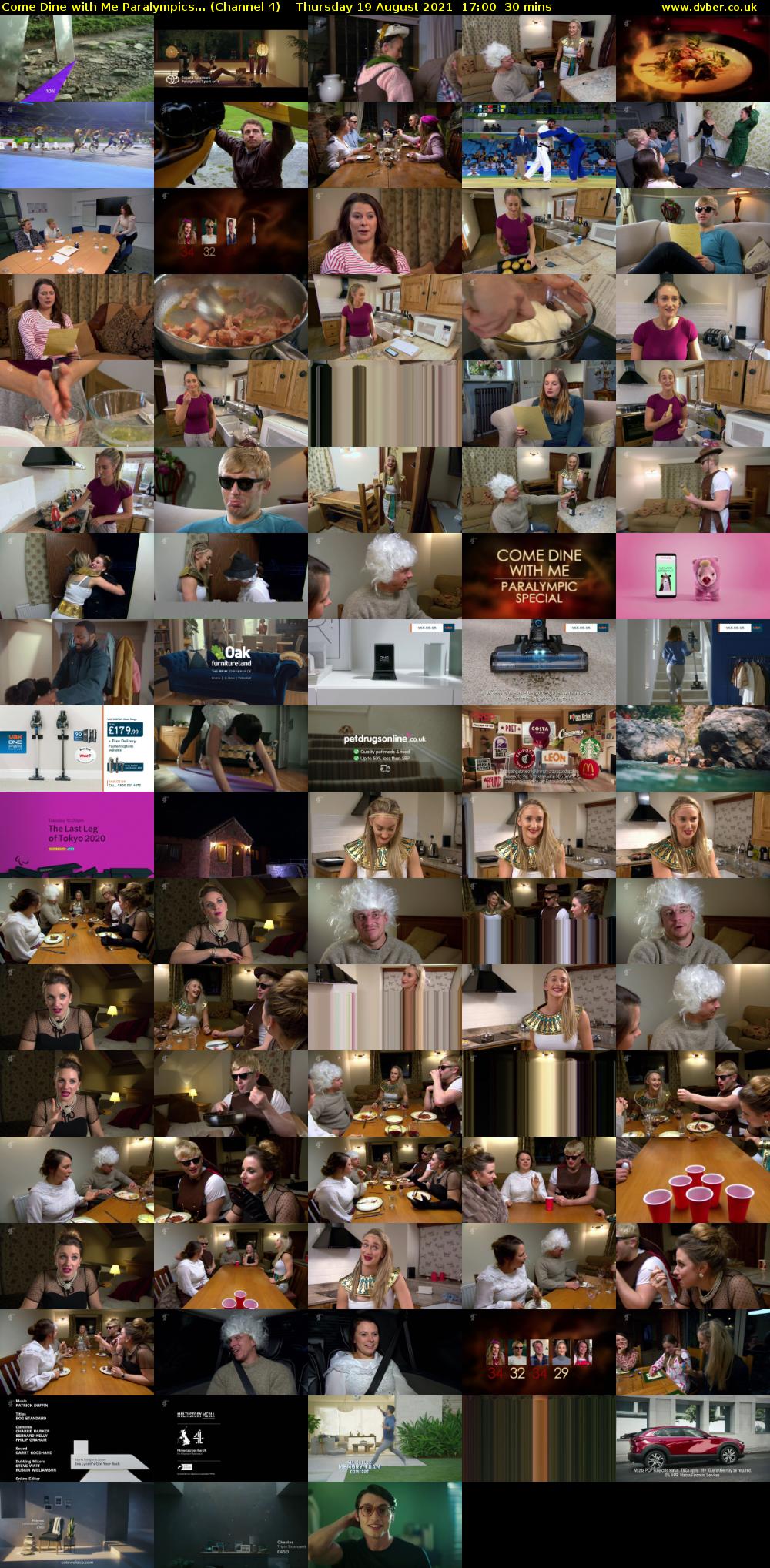Come Dine with Me Paralympics... (Channel 4) Thursday 19 August 2021 17:00 - 17:30