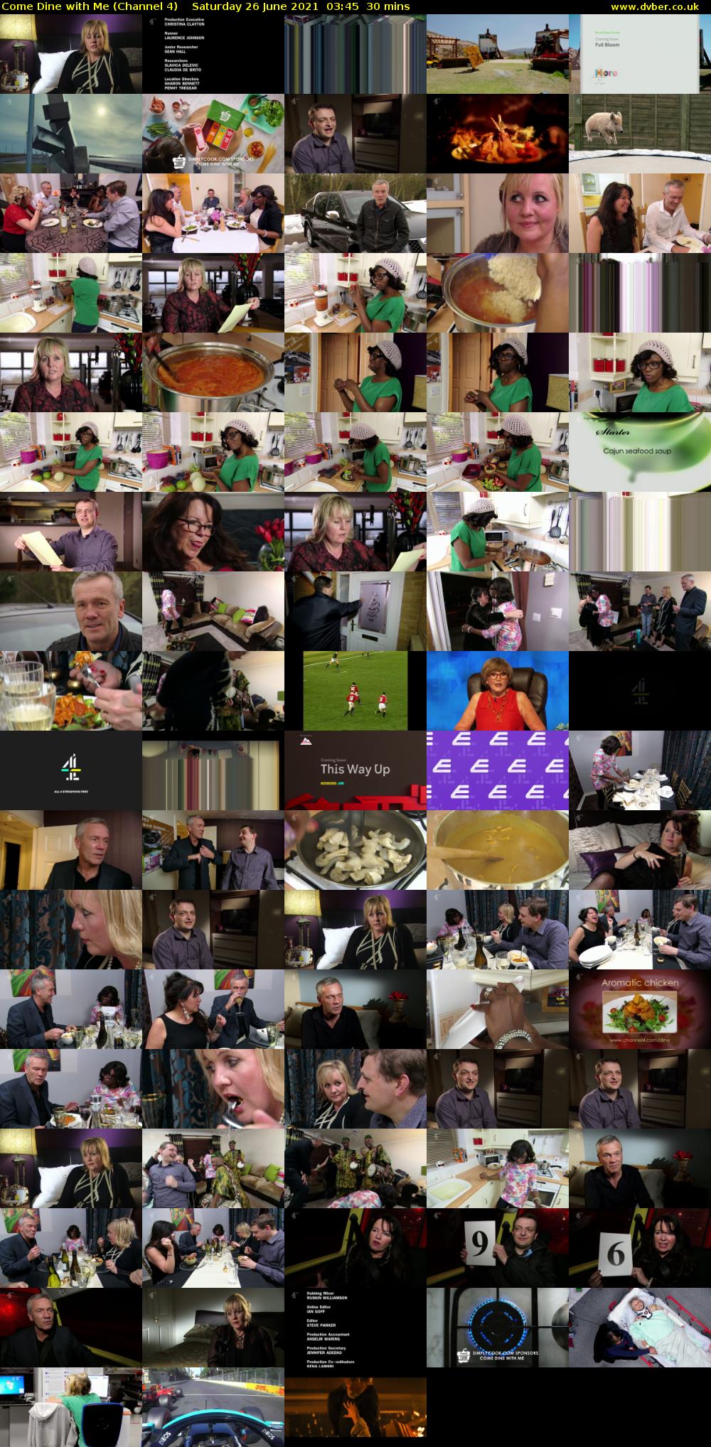 Come Dine with Me (Channel 4) Saturday 26 June 2021 03:45 - 04:15