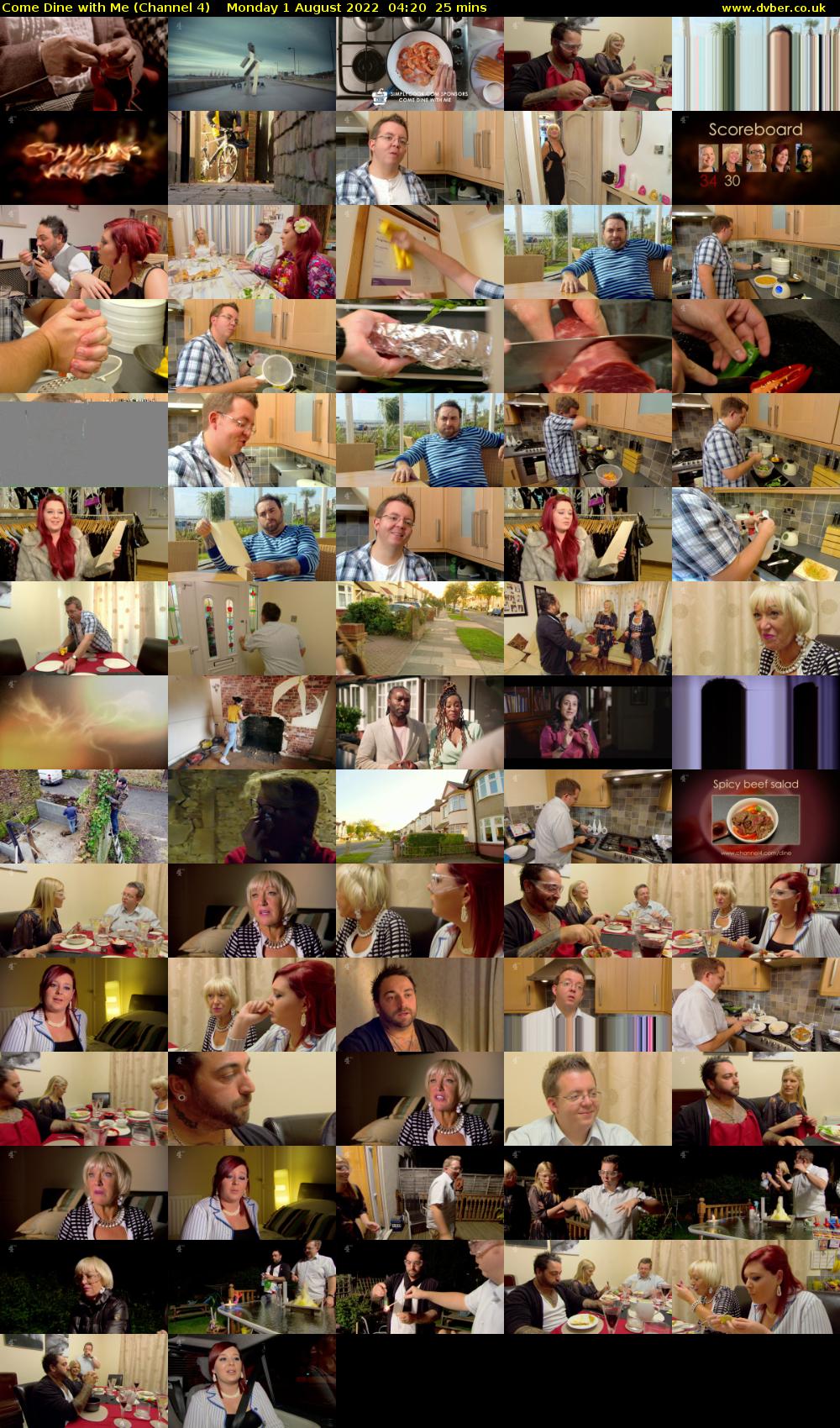 Come Dine with Me (Channel 4) Monday 1 August 2022 04:20 - 04:45