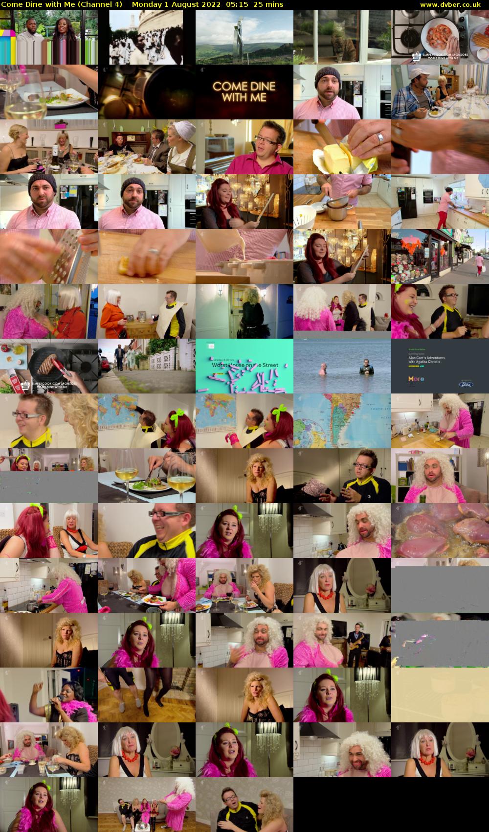 Come Dine with Me (Channel 4) Monday 1 August 2022 05:15 - 05:40